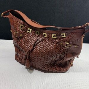 Cole Hann Village Weaved bag large shoulder handbag hobo